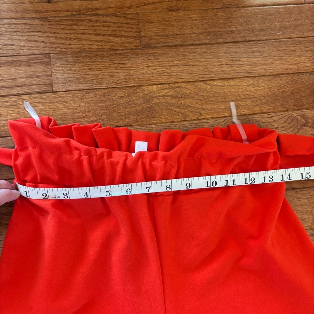 Women’s orange wide leg slacks size M. - Picture 5 of 6